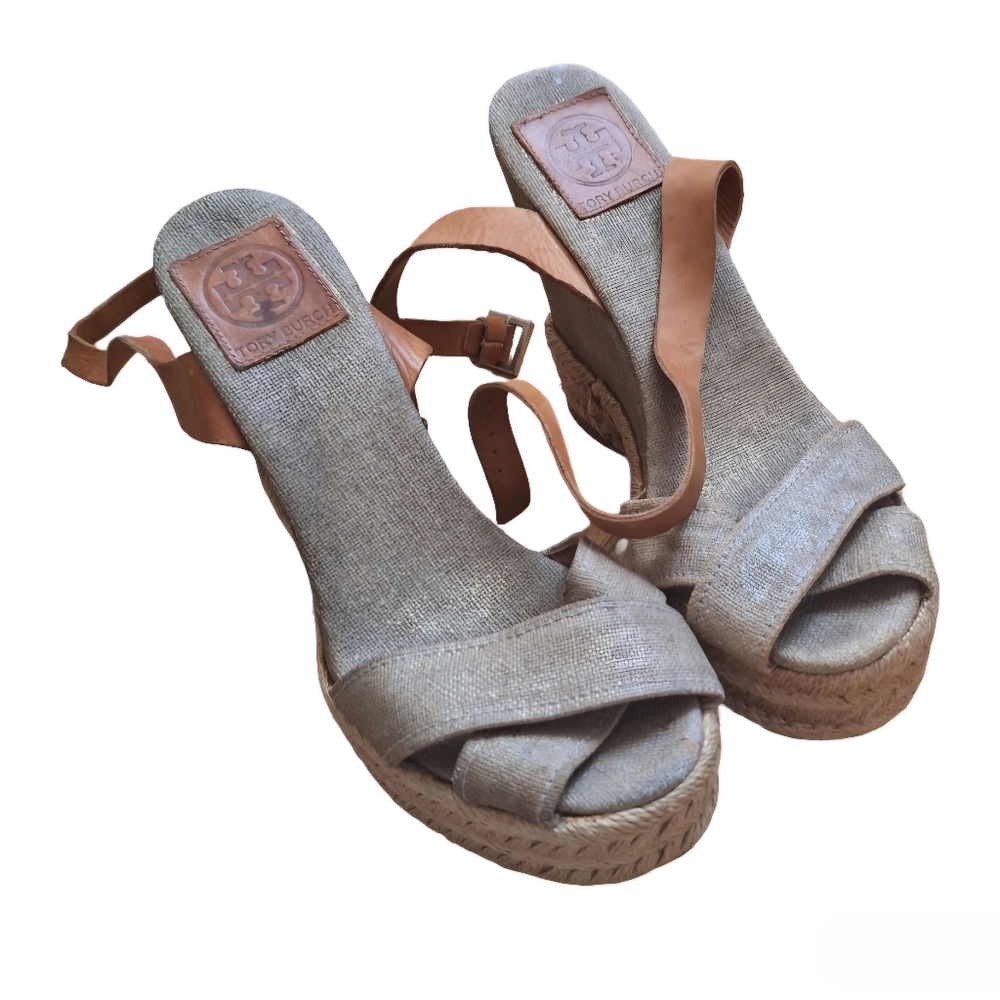 Tory Burch  Criss Cross Espadrille Sandals wedge sandals